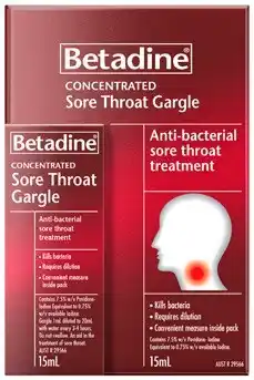 Discount Drug Stores Betadine Concentrated Sore Throat Gargle 15mL offer