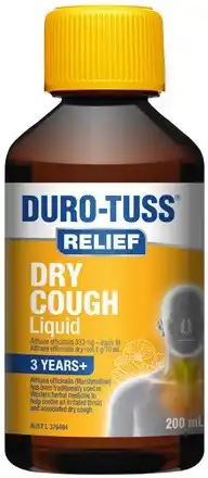 Discount Drug Stores Duro-Tuss Relief Dry Cough Liquid 200mL offer