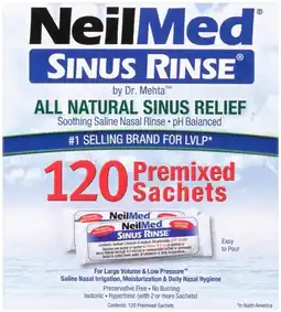 Discount Drug Stores NeilMed Sinus Rinse Refill Pack 120 Sachets offer