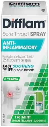 Discount Drug Stores Difflam Sore Throat Spray Mint Flavour 30mL offer