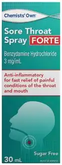 Discount Drug Stores Chemists’ Own Sore Throat Spray Forte 30mL offer