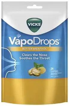 Discount Drug Stores Vicks VapoDrops Butter Menthol 24 Lozenges offer
