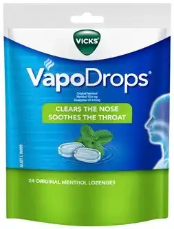 Discount Drug Stores Vicks VapoDrops Original 24 Lozenges offer