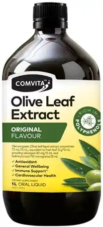 Discount Drug Stores Comvita Olive Leaf Extract Original Flavour 1 Litre offer