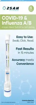 Discount Drug Stores 2SAN COVID-19 & Influenza A/B Rapid Pen Test 5 Pack offer