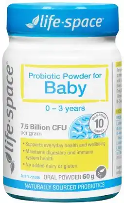 Discount Drug Stores Life-Space Probiotic Powder For Baby 60g offer