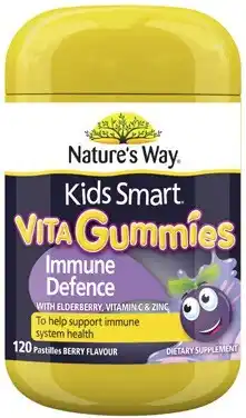 Discount Drug Stores Nature’s Way Kids Smart Vita Gummies Immune Defence Berry Flavour 120 Pastilles offer
