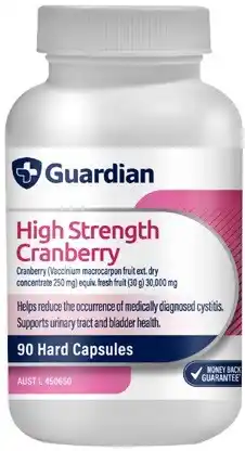 Discount Drug Stores Guardian High Strength Cranberry 90 Capsules offer
