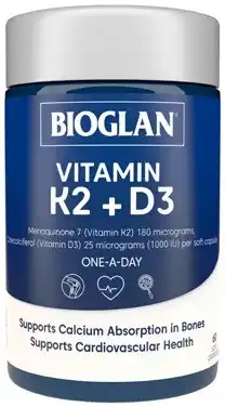 Discount Drug Stores Bioglan Vitamin K2 + D3 60 Capsules offer