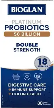 Discount Drug Stores Bioglan Platinum Probiotics 50 Billion 30 Capsules offer