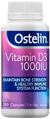 Discount Drug Stores Ostelin Vitamin D3 1000IU 250 Capsules offer