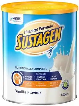 Discount Drug Stores Sustagen Hospital Formula Vanilla Flavour 840g offer
