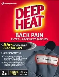Discount Drug Stores Deep Heat Back Pain XL Heat Patches 2 Pack offer