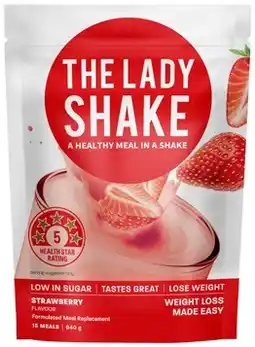 Discount Drug Stores The Lady Shake Strawberry Flavour 840g offer
