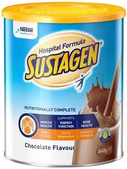 Discount Drug Stores Sustagen Hospital Formula Chocolate Flavour 840g offer