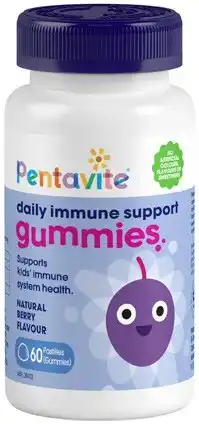 Discount Drug Stores Pentavite Kids Daily Immune Support Berry Flavour 60 Gummies offer