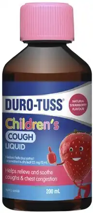 Discount Drug Stores Duro-Tuss Children’s Cough Liquid Strawberry Flavour 200mL offer