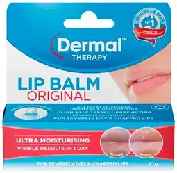 Discount Drug Stores Dermal Therapy Original Lip Balm 10g offer