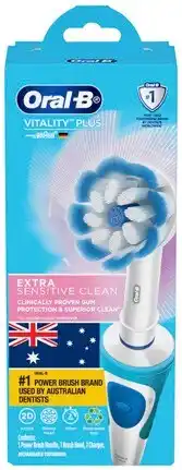 Discount Drug Stores Oral-B Vitality Plus Extra Sensitive Electric Toothbrush offer
