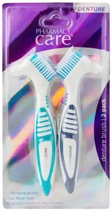 Discount Drug Stores Pharmacy Care Denture Brush 2 Pack offer