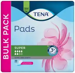 Discount Drug Stores Tena Super Pads Bulk Pack 30 Pads offer