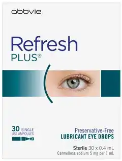 Discount Drug Stores Refresh Plus Lubricating Eye Drops 30 x 0.4mL offer