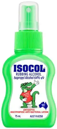 Discount Drug Stores Isocol Rubbing Alcohol Antiseptic Spray 75mL offer