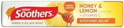 Discount Drug Stores Soothers Honey & Lemon Sore Throat Lozenges + Vitamin C 10 Pack offer