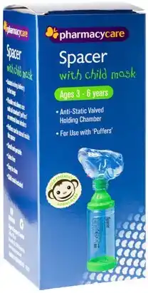 Discount Drug Stores Pharmacy Care Spacer with Child Mask offer