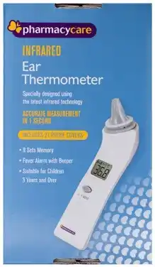 Discount Drug Stores Pharmacy Care Infrared Ear Thermometer with Cover offer