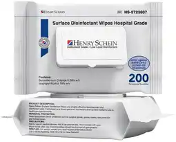 Henry Schein Buy 4 Get 2 FREE on NEW Henry Schein Hospital Grade Surface Disinfection Flat Pack of 200 offer