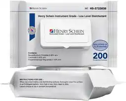 Henry Schein Buy 4 Get 2 FREE on NEW Henry Schein Alcohol Free Class IIb Instrument Grade Flat Pack of 200 offer