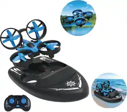Toymate Hovercraft Drone Air, Land & Water Multi-function 3-in-1 RC Drone offer