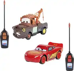 Toymate Disney Cars Lightning McQueen & Mater 1:32 RC Twin Pack offer