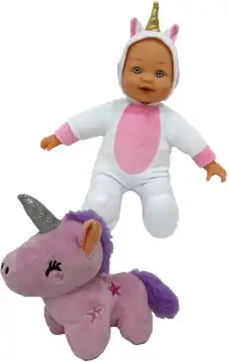 Toymate My Loveable Baby Doll Bella With Unicorn 30cm offer
