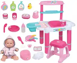 Toymate My Loveable Baby Doll Bath Playset with Chair offer