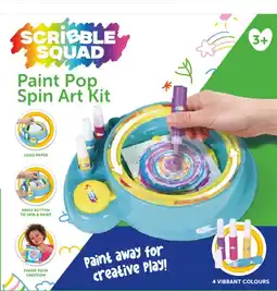 Toymate Scribble Squad Paint Pop Spin Art Kit offer
