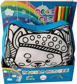 Toymate Color Your Own Doodle Cushion - Dog offer