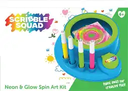 Toymate Scribble Squad Neon & Glow Spin Art Kit offer