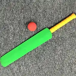 Toymate Kid Play Foam Cricket Set with Stumps offer