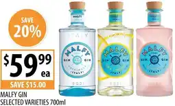 Supabarn Malfy gin offer
