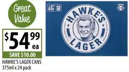 Supabarn Hawke's lager cans offer