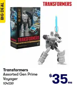 BIG W Transformers Assorted Gen Prime offer