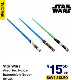 BIG W Star Wars Assorted Forge Extendable Saber offer