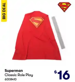 BIG W Superman Classic Role Play offer
