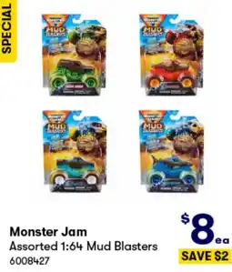 BIG W Monster Jam Assorted 1:64 Mud Blasters offer
