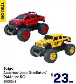 BIG W Taiyo Assorted Jeep Gladiator/ RAM 1:22 RC offer