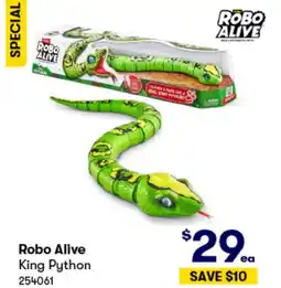 BIG W Robo Alive King Python offer