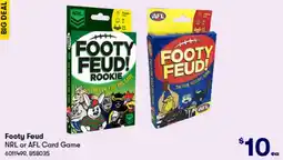 BIG W Footy Feud NRL or AFL Card Game offer