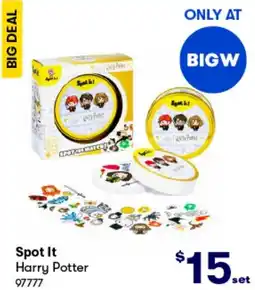 BIG W Spot It Harry Potter offer